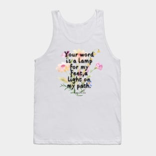 Psalm 119:105 Famous Bible Verse. Tank Top